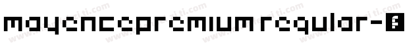 mayencepremium regular字体转换